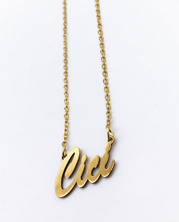 Leo Script Necklace 2025