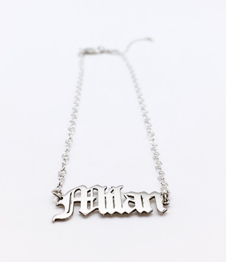 Rolo Chain Custom Name Anklet