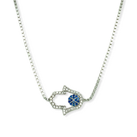NEW Sterling Silver Hamsa Adjustable Bracelet
