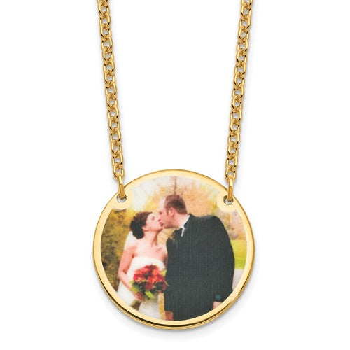 Picture Jewelry Disc Necklace