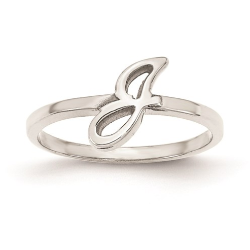 Sterling Silver Custom Initial Ring