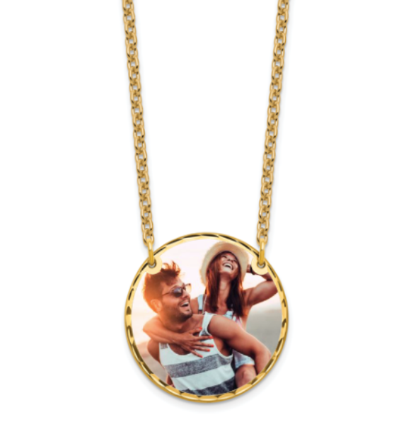Picture Jewelry Disc Necklace