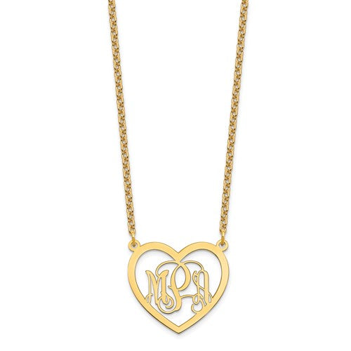 Heart Monogram Necklace