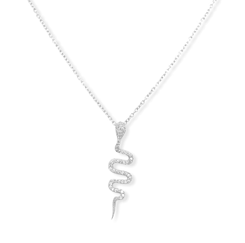 Snake Cubic Zirconias Necklace